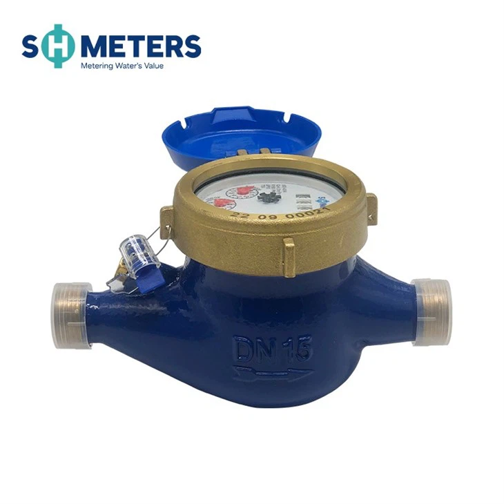DN15-DN50 Brass Multi Jet Water Meter For Municipal
