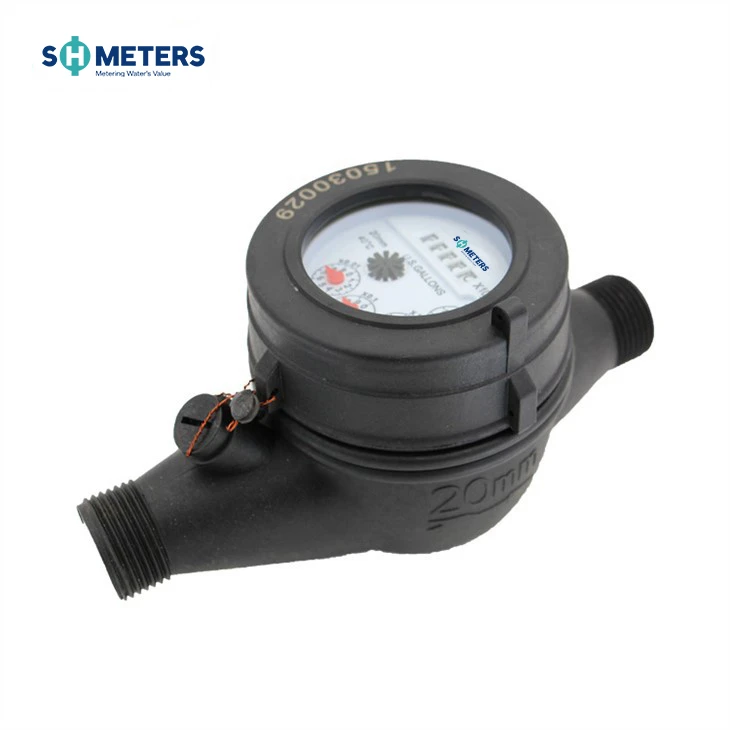 DN15mm-DN50mm Nylon Plastic Multi Jet Water Meter