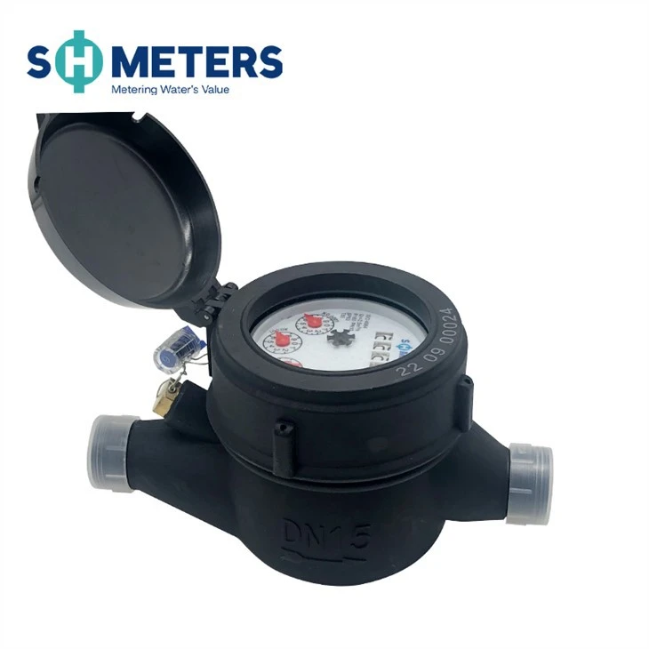 DN15mm-DN50mm Nylon Plastic Multi Jet Water Meter
