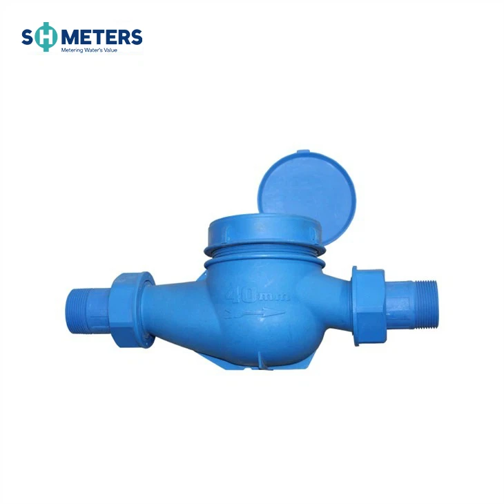 Multi Jet Water Meter Klasse B ISO 4064 (Blå Plast VannMåler Kropp)